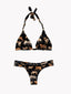 Malaika Black Printed Bikini