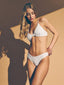 Amma White Texture Bikini